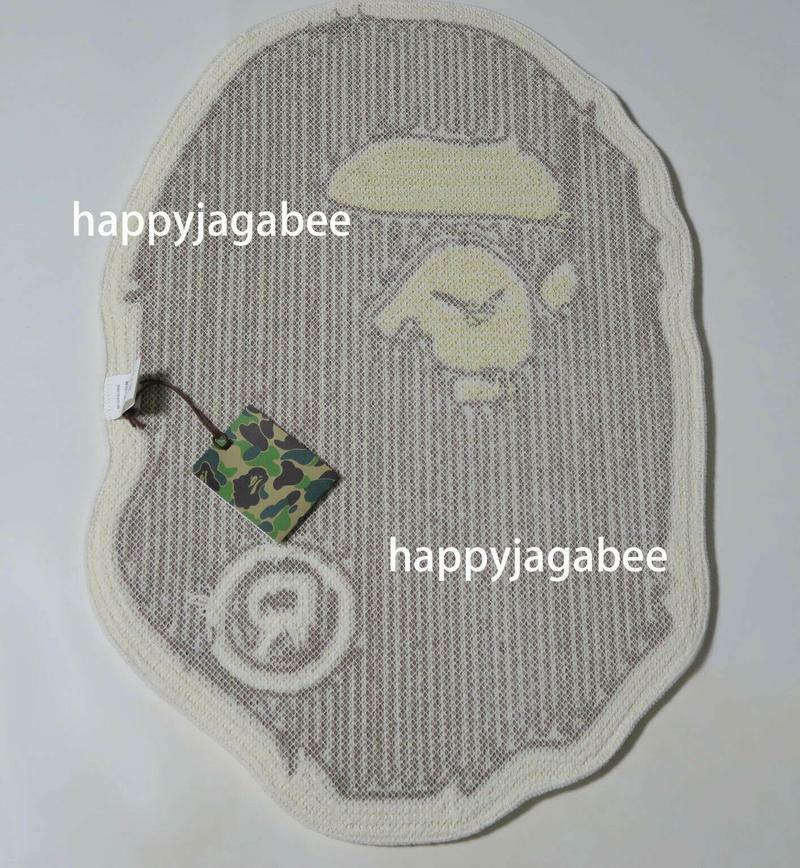 A BATHING APE Men's Goods APE HEAD RUG MAT Brown 1H20182073 New | eBay