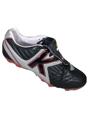 Rare Kelme Black Leather Spain Soccer Cleats Futbal Boots Turf Shoes Men  11.5 46 | eBay