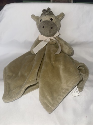 Honey Bunny Plush Brown Horse Pony Security Blanket Lovey XOXOX 16" X 17" (C4)