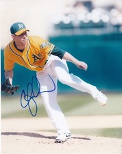 CRAIG BRESLOW  OAKLAND A'S    ACTION SIGNED 8x10