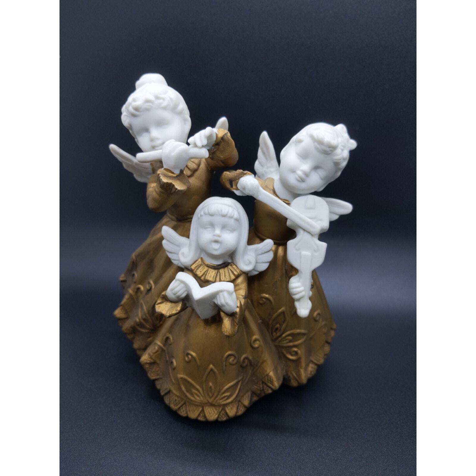 Vintage Ardalt Japan Singing Child Musician Angels Bisque Figurine Lenwile 6542