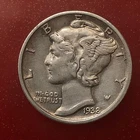 1938-S  Extra Fine  Silver  MERCURY DIME  10C