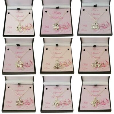 Sternzeichen Halsketten, Zodiac Schmuck IN Spezial Geschenkpackung, Mum, Sister,