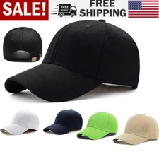 Baseball Cap Solid Plain Trucker Camo Blank Ball Hat Men Women Adjustable VC Cap