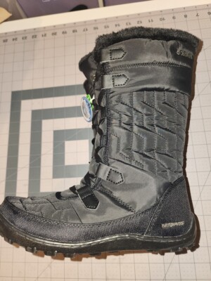 Columbia Mission Creek Waterproof Winter Boots Size 6 Black - New in the Box