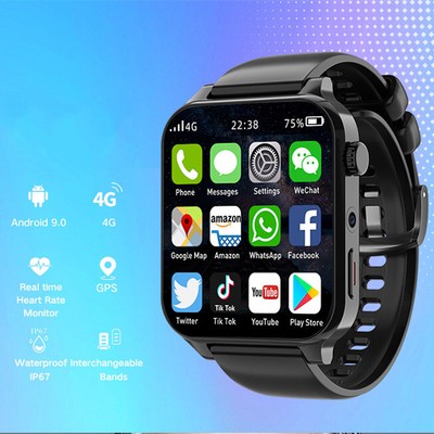 Tk01 phone smart watch 4-64 GB 4g gps wifi SIM dual camera waterproof android