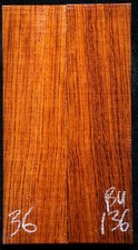 Bubinga 136 Knife Scales 5"x1.3"x 7/16" see 100 species in my store