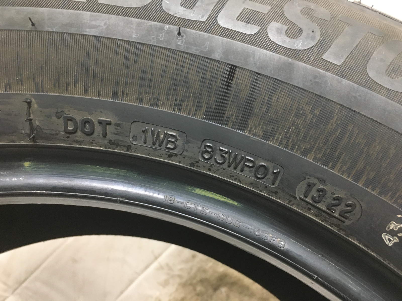 [1] Bridgestone WeatherPeak P245/60R18 245 60 18 Tire Full Tread/32 | eBay