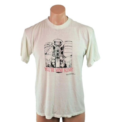 Vtg 1986 Judge Dreed You're Mine Slime Stalone Thin Single Stitch Sz XL 80s