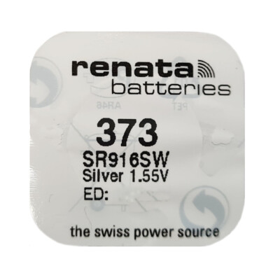kQ Renata Knopfzelle Silver Oxide 373 SR68 1.55V Batterien 1er Blister