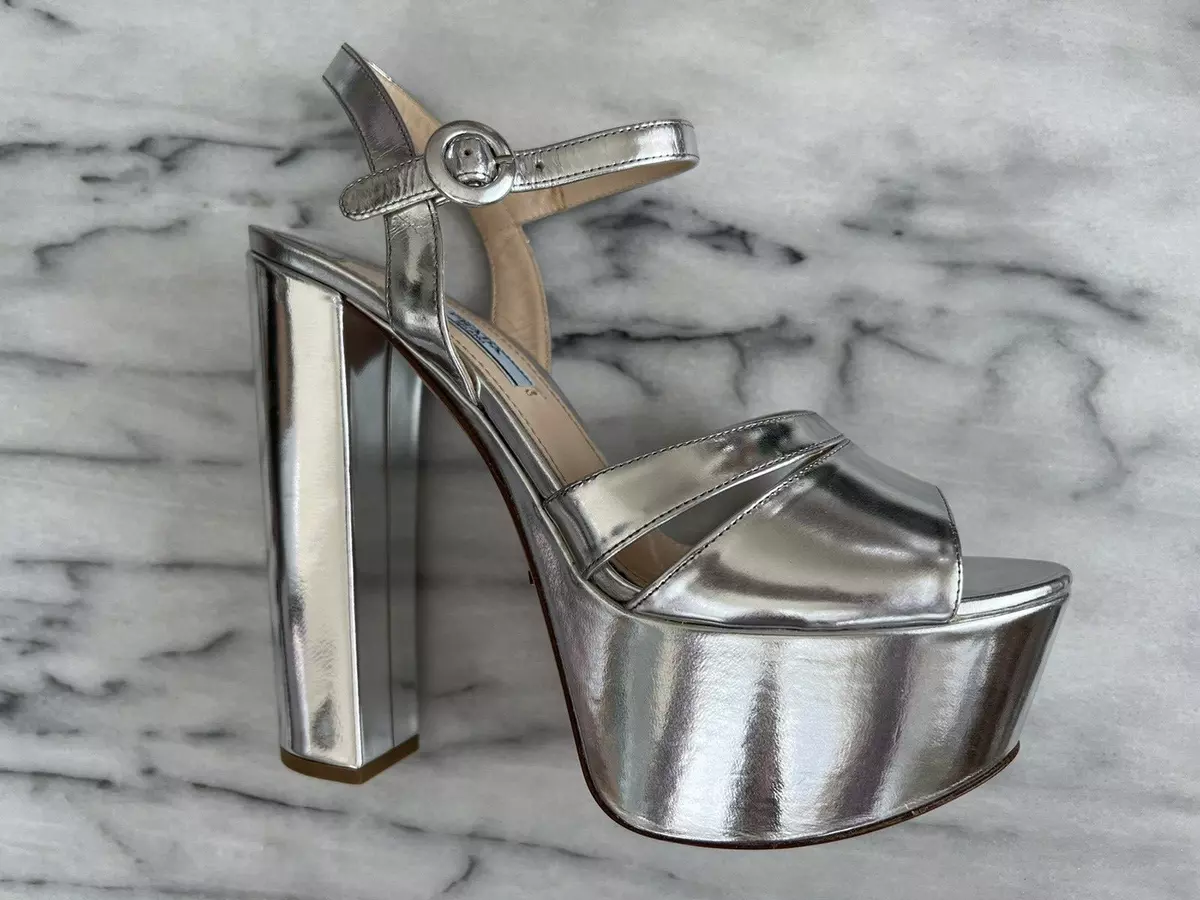 Prada quarter clearance strap platform sandal