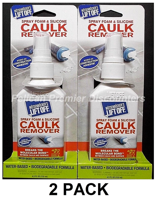 2 PACK Silicone Caulk Remover & Foam Sealant Remover 4.5 oz. Lift Off