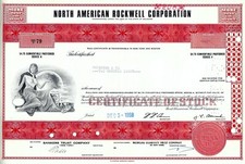 North American Rockwell Corporation, 1968 ( 208 Shares 4,75 $ Pref.) Nr. 79