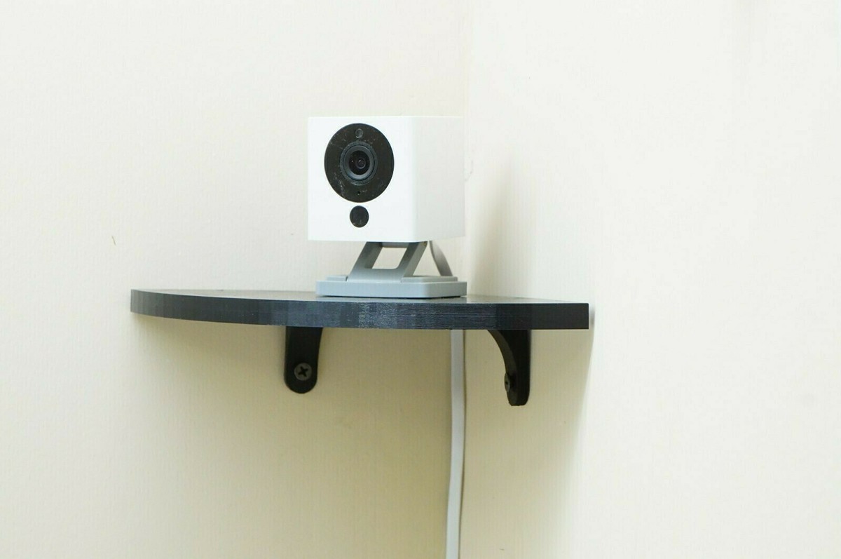 Parametric Corner Shelf Quarter Round for mounting WYZE Camera 