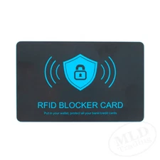 RFID Blocking Card - Contactless Credit Card Protection - Fits Any Wallet