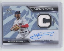 2021 Topps Chrome #CCRA-XB Xander Bogaerts Captain's Cloth Relic Autographs #/99