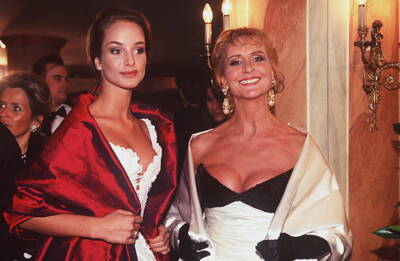Diana Korner Daughter Lara Bavarian Film Ball In Munich 180197 1997 Old Photo