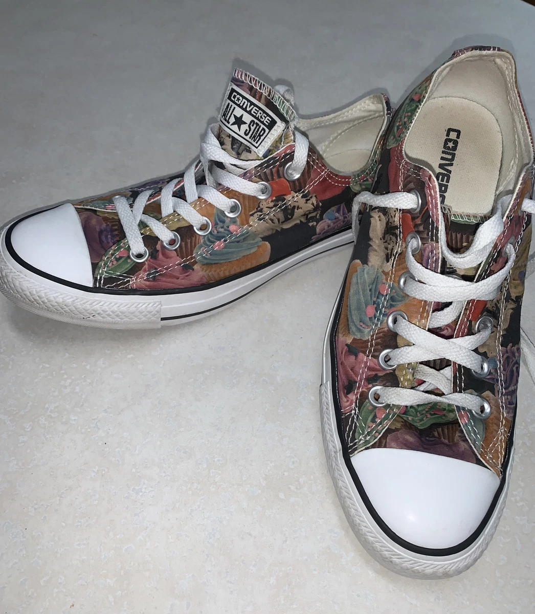 Converse All Star Chuck Taylor Iced Cupcake Sneakers Womens 9 Mens 7 Shoes