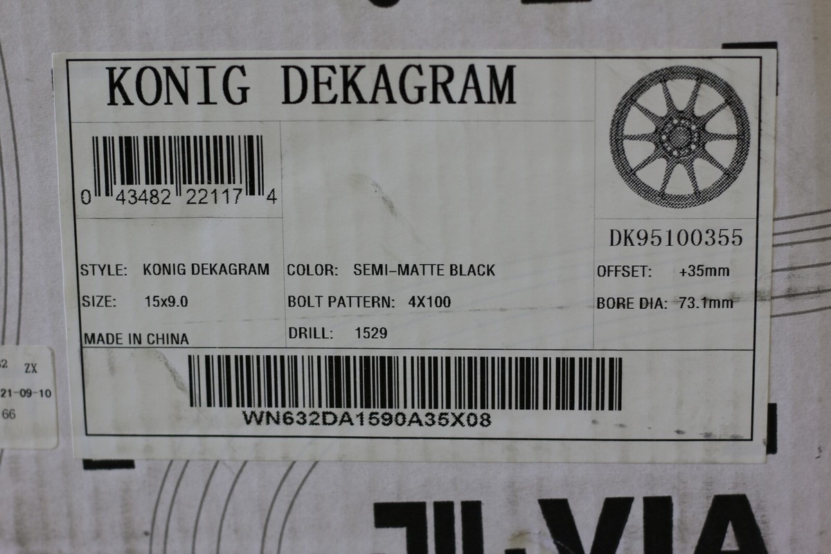 メジャー KONIG DEKAGRAM WHEEL 15X9