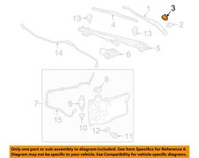 GM OEM 04-24 Acadia Windshield Wiper Washer Components-Wiper Arm Cap 22793593
