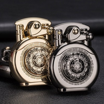 Unique Rocker Arm Lighter   Six-Character Mantra & Twelve Zodiac Design, Spiritu