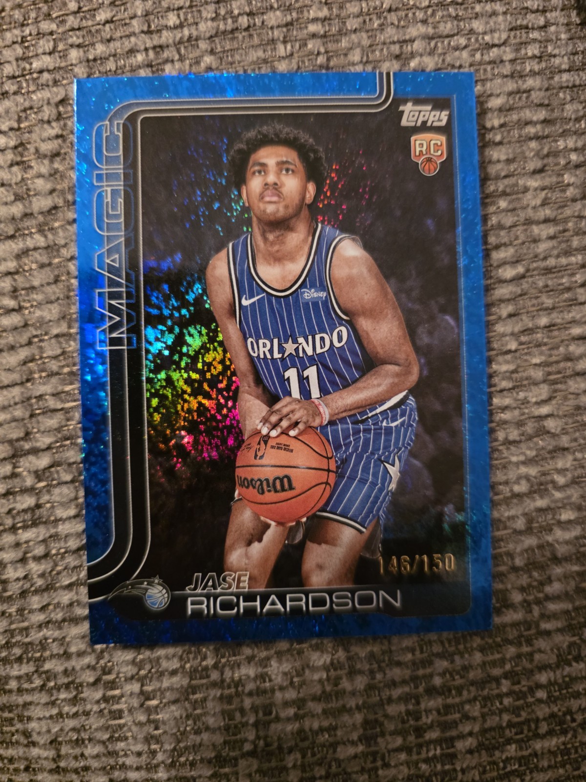 2025-26 Topps - Jase Richardson #225 Blue Rainbow /150 (RC)