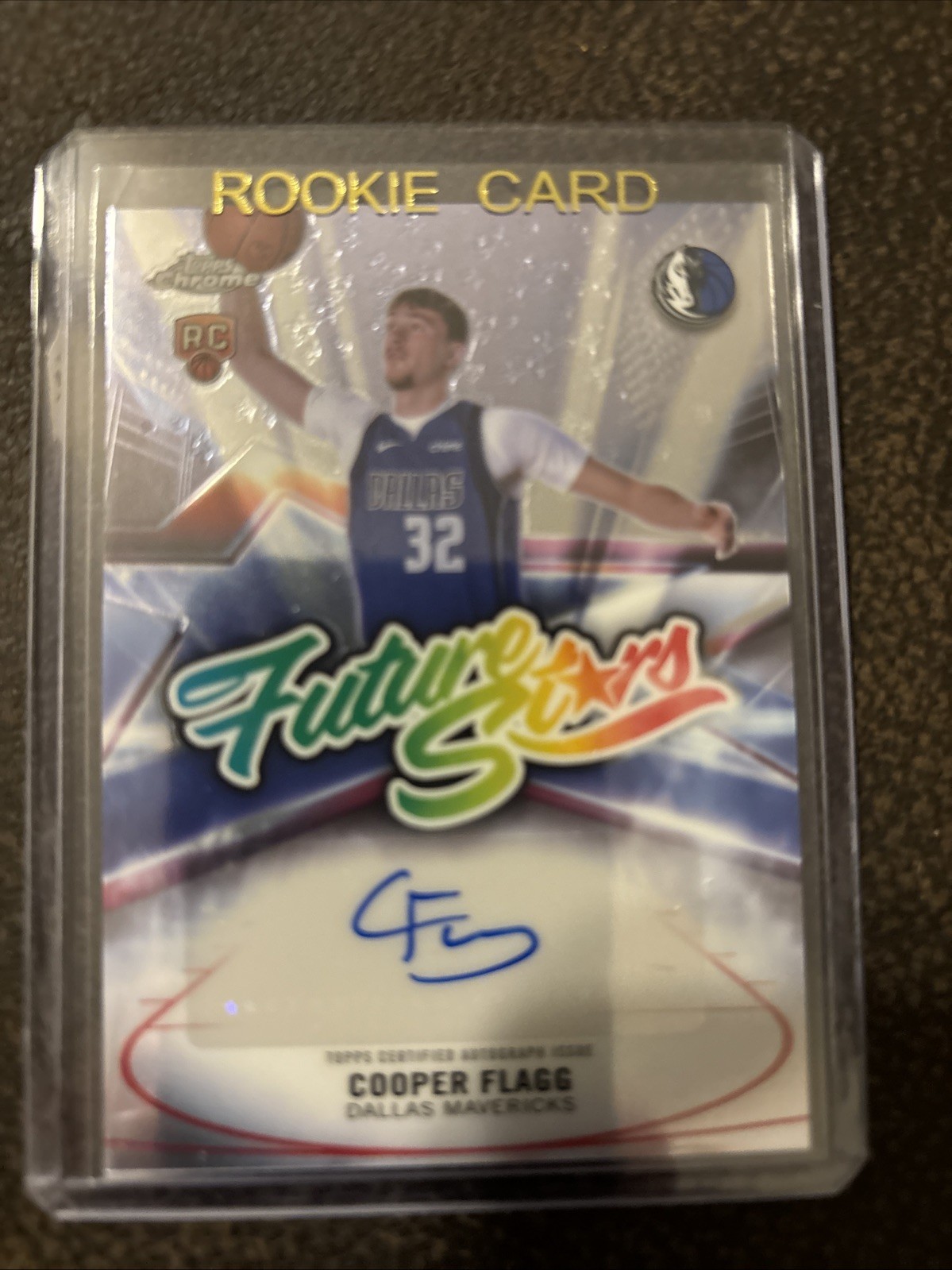 2025-26 TOPPS CHROME COOPER FLAGG FUTURE STARS AUTO #FSCF SSP RC DALLAS ROOKIE