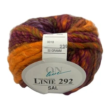 ONline Linie 292 Sal #18 Fall Colors Striping Yarn Skein Wool Acrylic NEW