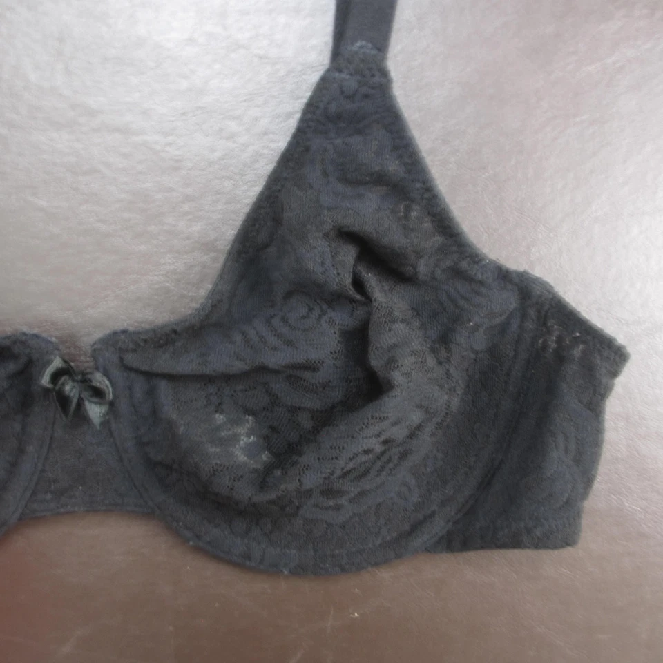 Sujetador Wacoal para mujer 38C negro encaje con aros enfermería cobertura completa sin forro 851205 Foto 4 de 4