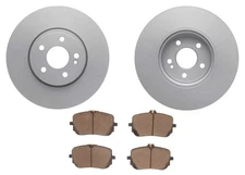 318MM Front Coated Disc Brake Rotors & Pads fits Mercedes Benz CLA250 2020-2025