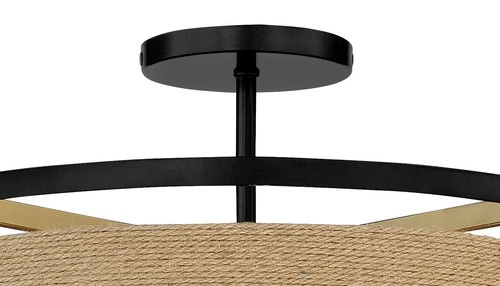 Minka Lavery 3869 Windward Passage 4 Light 21"W Semi-Flush Drum - Soft Brass / - Picture 5 of 9