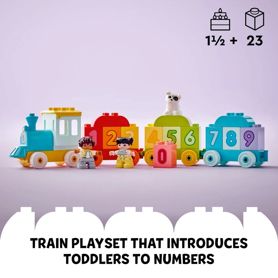 LEGO DUPLO Number Train Toy - Learn to Count - Building Blocks for Toddlers, - Image 2 of 4