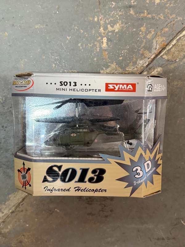 Syma S013  Mini Helicopter Infrared 3D 3 Channel  Controller NEW