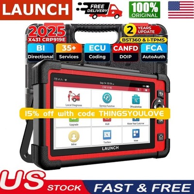 LAUNCH X431 CRP919E Auto Full Diagnostic Bidirectional Scan Tool ECU Programming