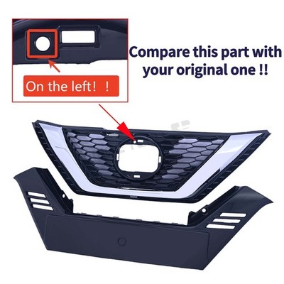 Evan-Fischer Painted Black Grille Assembly For Nissan Rogue Sport 2020-2022 – Direct Replacement 623106MR0A