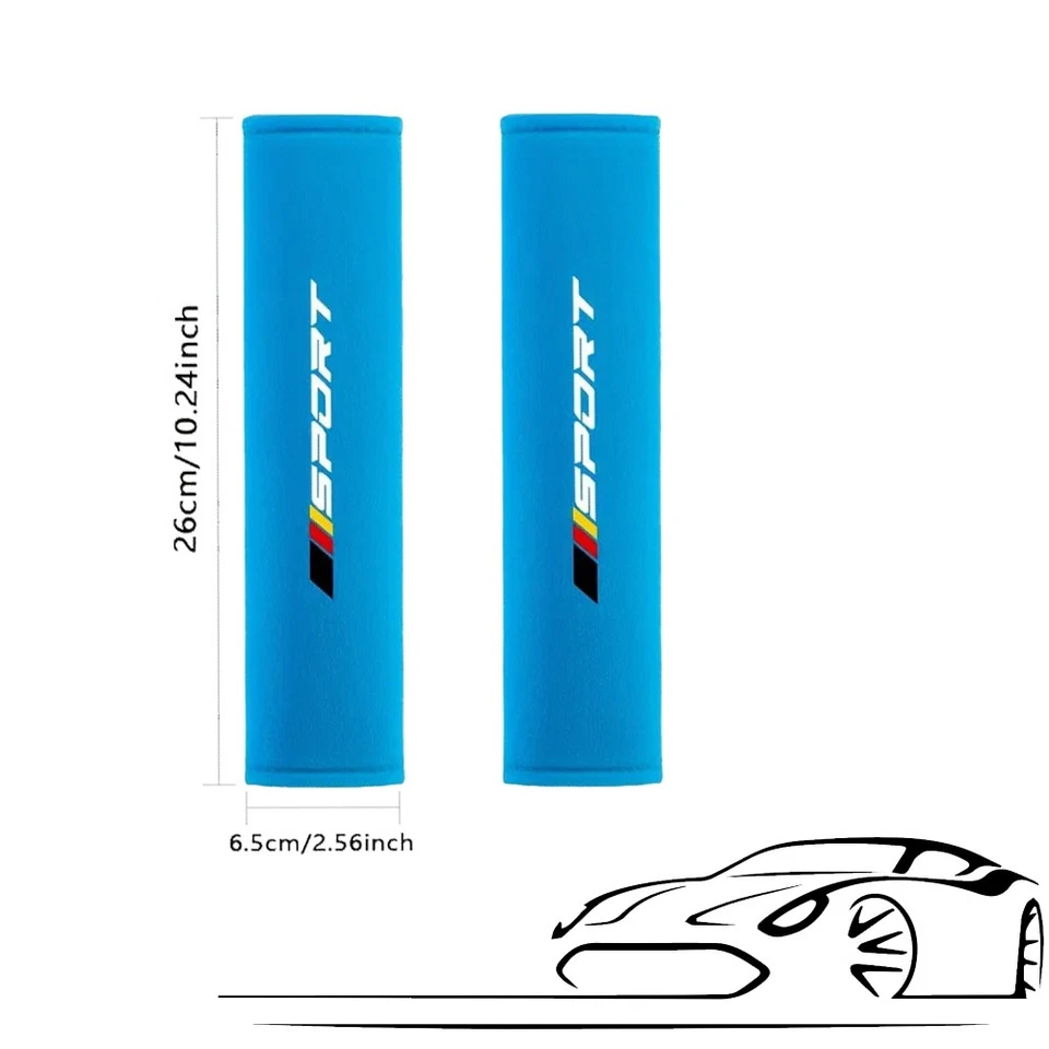 2 PIEZAS Protector de manija de puerta para cinturón de seguridad Accesorios interiores de coche Foto 4 de 4