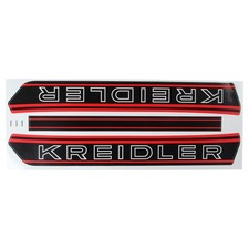 Tank Emblem Sticker Aufkleber schwarz-rot für Kreidler Florett RMC/S 50 TM RS