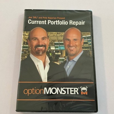 Current Portfolio Repair DVD 2013 Jon DRJ & Pete Najarian OptionMONSTER