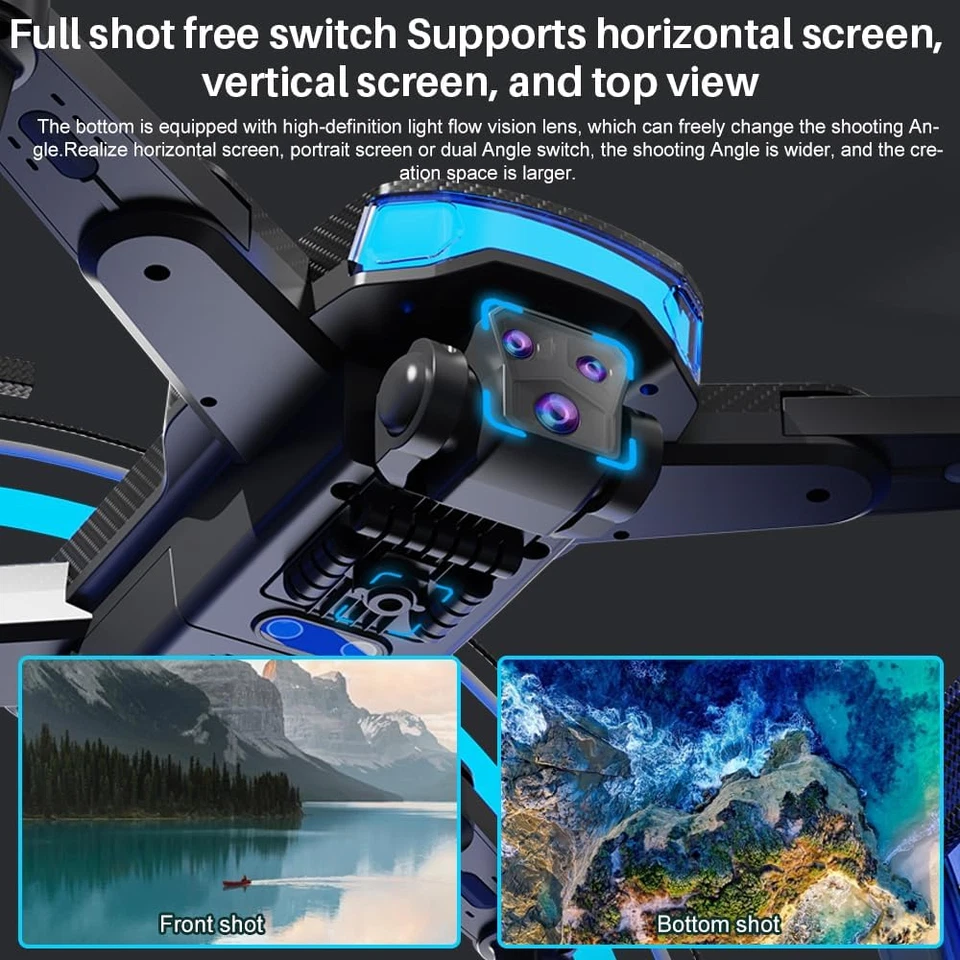 J18 Drone Con Macchina Fotografica per Adulti, RC Motore Senza Spazzole, Fornito - Immagine 3 di 4