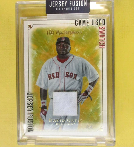 DAVID ORTIZ 2021 Jersey Fusion Game Used Swatch #JF-DO05  Boston Red Sox