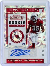 2019 Panini Contenders Cracked Ice Autograph Deionte Thompson Rookie RC /23