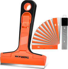 Razor Blade Scraper, 4" Razor Scraper with 20Pcs Metal Plastic Razor Blades, M