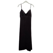 Jenny Yoo Sammi Velvet Maxi Dress Women's 6 Vintage Plum Y2K Dark Romantic NEW