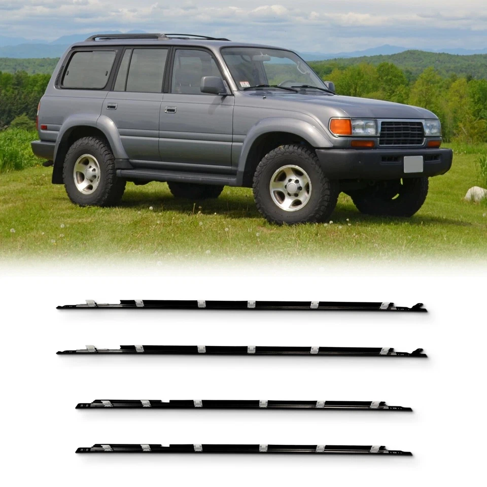 Se adapta a Toyota Land Cruiser 1991-1997 4x resistente a la intemperie puerta ventana moldura cinturón de sellado Foto 3 de 4