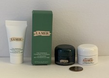 LA MER 3pc Sample Set Moisturizing Cream-Rejuvenating Night Cream-Cleanser