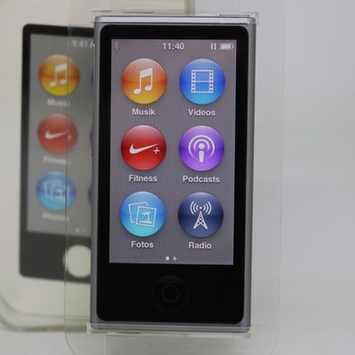 Apple iPod nano 7. Generation Grau (16GB) Bluetooth / MP3 / Top / vom Händler