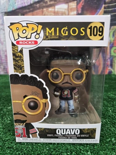 Funko Pop! Rocks Migos Quavo #109 Vinyl Figure Includes Protector Box