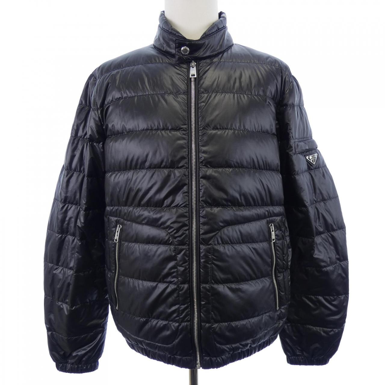 Authentic PRADA PRADA Triangle Logo Down Jacket S… - image 1