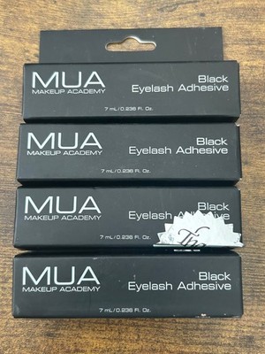 MUA Makeup Academy Black Eyelash Adhesive 0.236 Oz. - NEW IN BOX 4 Pack