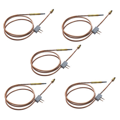 5er Pack TC38, M9 Gasverbinder, 1000 mm für Takeaway, Lincat Thermoelemente